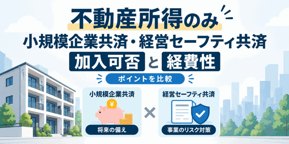 不動産所得のみの共済比較ガイドアイキャッチ画像